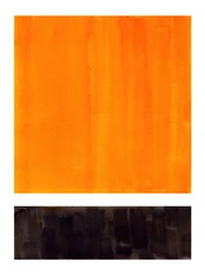 Kraftig orange-svart abstraktion