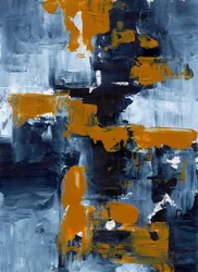 Indigo Orange – Abstrakt