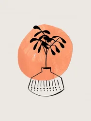 Modernt botaniskt stilleben