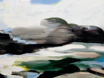 Stämningsfullt abstrakt landskap