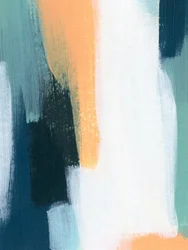 Teal-orange penseldrag