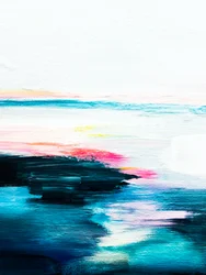 Livfullt abstrakt havslandskap