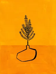 Varm, minimalistisk växt