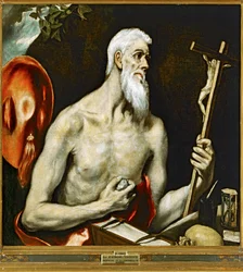 Sankt Jerome botgörare (målning på duk)
