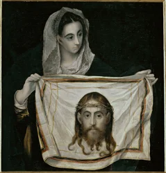 Sankta Veronica med sudarium (målning på duk)