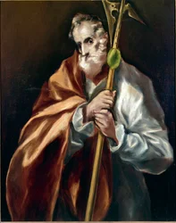 Apotre Saint Jude Thadee. Målning av Domenikos Theotokopoulos dit El Greco (1540-1614)