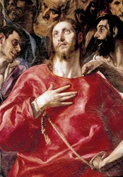 Kristi hån. Målning av Domenikos Theotokopoulos dit El Greco (1540-1614)