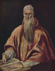 Saint Hieronymus som kardinal, Saint Hieronymus som kardinal, c1590-1600, 1938