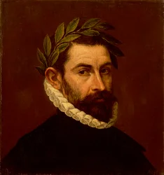 Porträtt av poeten Alonso de Ercilla