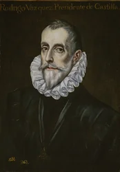 Porträtt av Rodrigo Vázquez de Arce, första tredjedelen av 1600-talet.