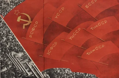 Illustration från USSR Builds Socialism, 1933.