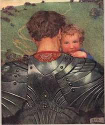 En söt vaggvisa, illustration från "The Book of Old English Songs and Ballads"