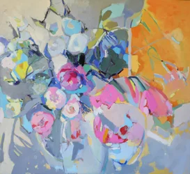 Abstrakt blomsterkomposition