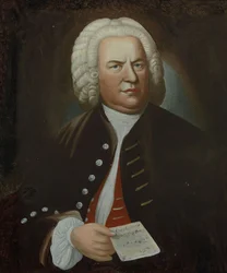 Porträtt av Johann Sebastian Bach, mitten av 1700-talet..