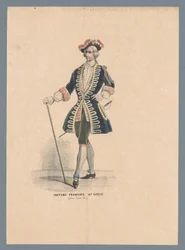 Fransk dräkt, 1700-talet (under Ludvig XV.) (titel på objektet)