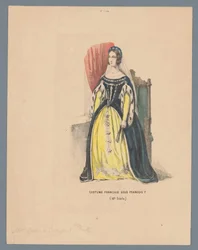 Fransk kostym under Francois 1st. (1500-talet) (titel på objekt)