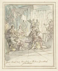 Paris välkomnas av Menelaos och Helena