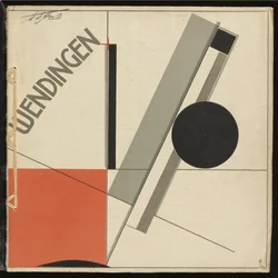 Wendingen No 11 par Lissitzky, El (1890-1941). Färglitografi, storlek: 33,2x33,2