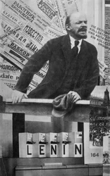 Omslag till katalogen för Sovjetunionens paviljong på den internationella pressutställningen, Köln, 1928