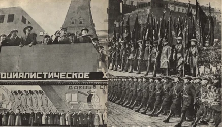 Illustration från USSR Builds Socialism, 1933.