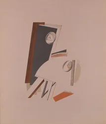 De fega. Statyett för operan Seger över solen av A. Kruchenych, 1920-1921