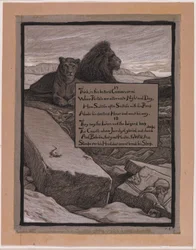 (Illustration för Rubáiyát av Omar Khayyám) Domstolarna i Jamshyd