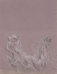 Figurstudier (recto); Draperistudie (verso)