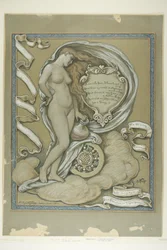 Figurstudie för Rubaiyat av Omar Khayyam