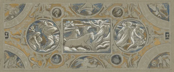 Preliminär studie för Huntington House Ceiling, från 60 studier för Huntington-taket (1926.80)