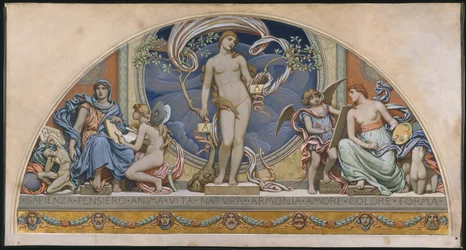 Rom, representant för konsten: design för dekoration i Bowdoin College, 1894