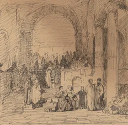 Studie efter Old Master, c. 1858.