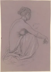 Studie för "Greek Girls Bathing"