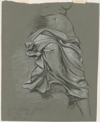 Studie för "The Fates Gathering in the Stars"