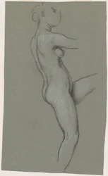 Studie för "The Fates Gathering in the Stars"