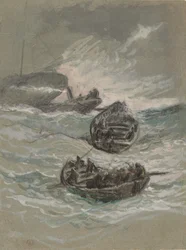 Skeppsbrottet, ca. 1880.