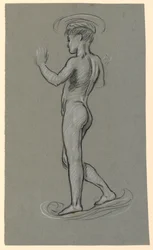 figurstudie för en fontändesign