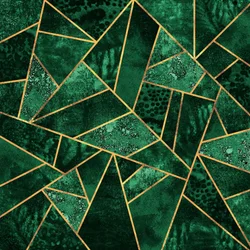 Smaragdguld, geometriskt mönster
