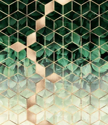 Grönt guld – geometriska blad