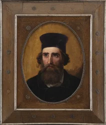 Porträtt av den danske målaren Thorald Læssøe (1816-1878)