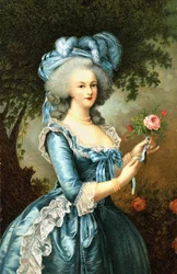 Porträtt av drottning Marie Antoinette (1755-1793)