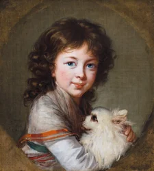 Porträtt av Elisabeth Isabella Mniszech