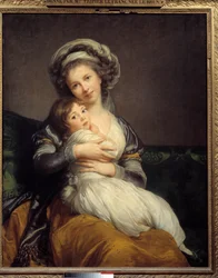 Madame Vigée-Le Brun och hennes dotter Jeanne Marie-Louise (1780-1819), 1789, 1.05 x 0.84, Musée du Louvre, Paris