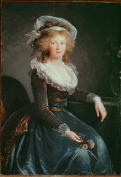 Maria Theresia av Bourbon, hustru till Ludvig av Frankrike, icke-regerande son till Ludvig XV ...