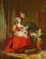 Marie-Antoinette (1755-93) och hennes barn