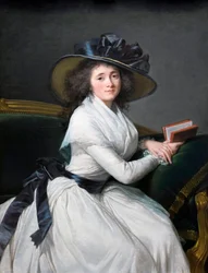 "Porträtt av Comtesse de la Chatre (Marie Charlotte Louise Perrette Aglae Bontemps)