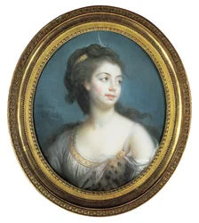 Allegoriskt porträtt av en dam som Diana, 1777