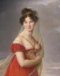 Porträtt av Aglae Angelique Gabrielle de Gramont 1787-1842, hustru till general Alexander Lvovich Davy