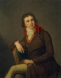 Porträtt av greve Pavel Alexandrovich Stroganov 1774-1817, 1790-talet