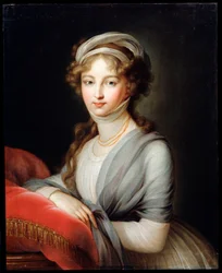 Porträtt av kejsarinnan Elizabeth Alexeievna, c1795