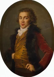 Porträtt av prins Grigorij Alexandrovich Stroganov 1770-1857, 1793